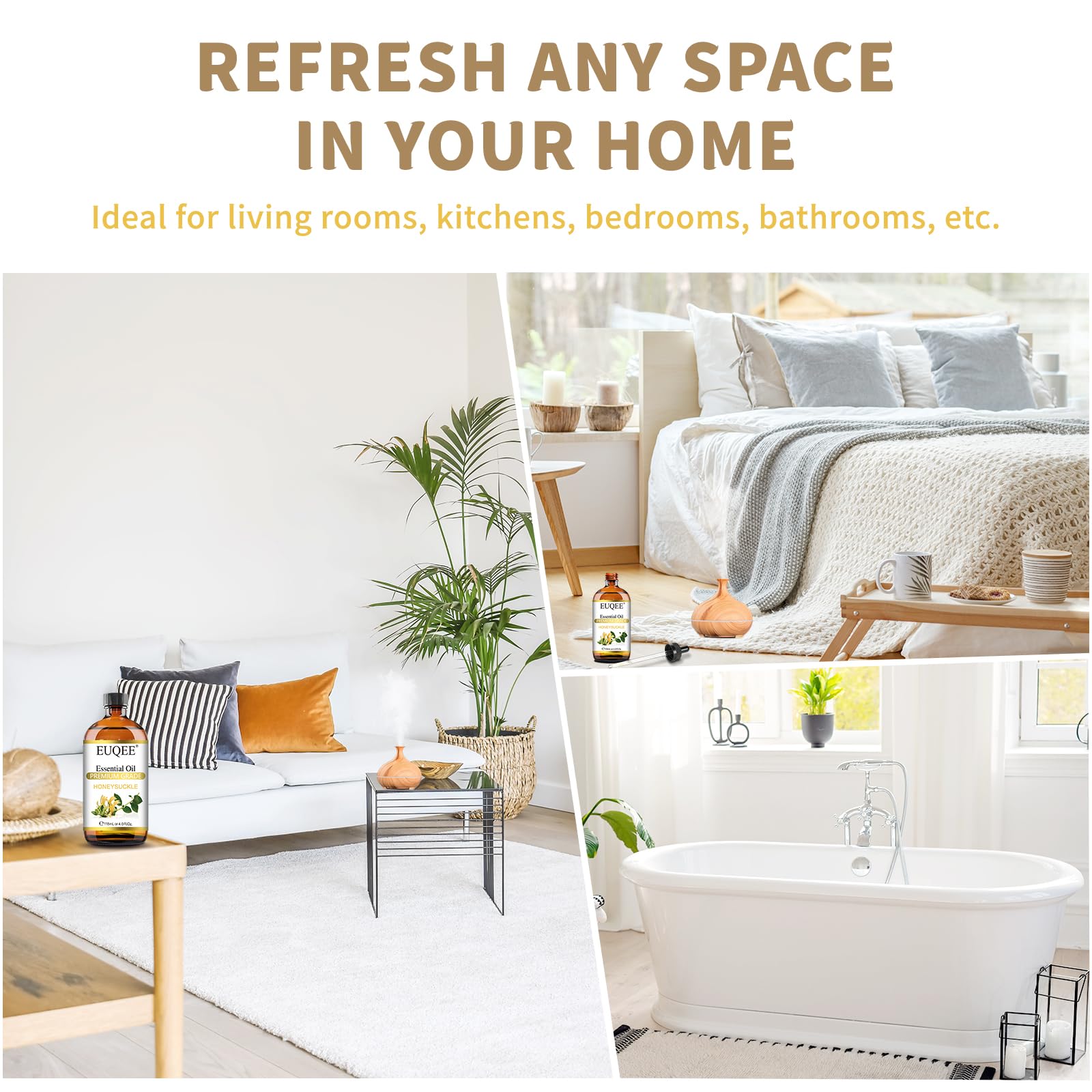 EUQEE escenario de hogar con luz suave para ambiente relajante