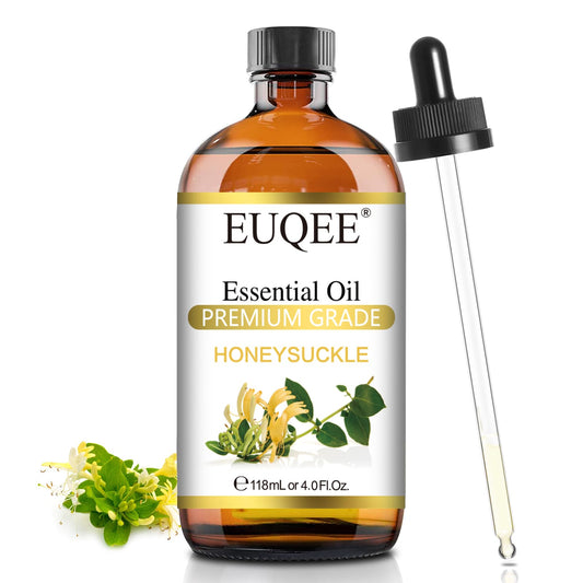 EUQEE frasco frontal de aceite madreselva, presentación elegante y protectora
