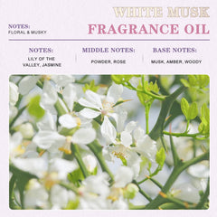 EUQEE textura del aceite White Musk una gota, fragancia duradera