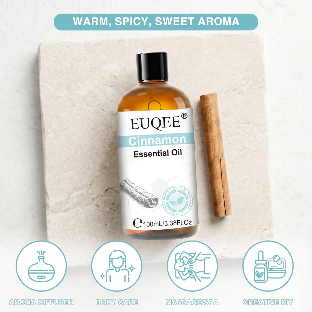EUQEE gota de aceite esencial en mano mostrando pureza y textura