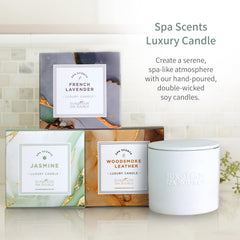 European Spa Source ambientación tipo spa en baño, atmósfera relajante