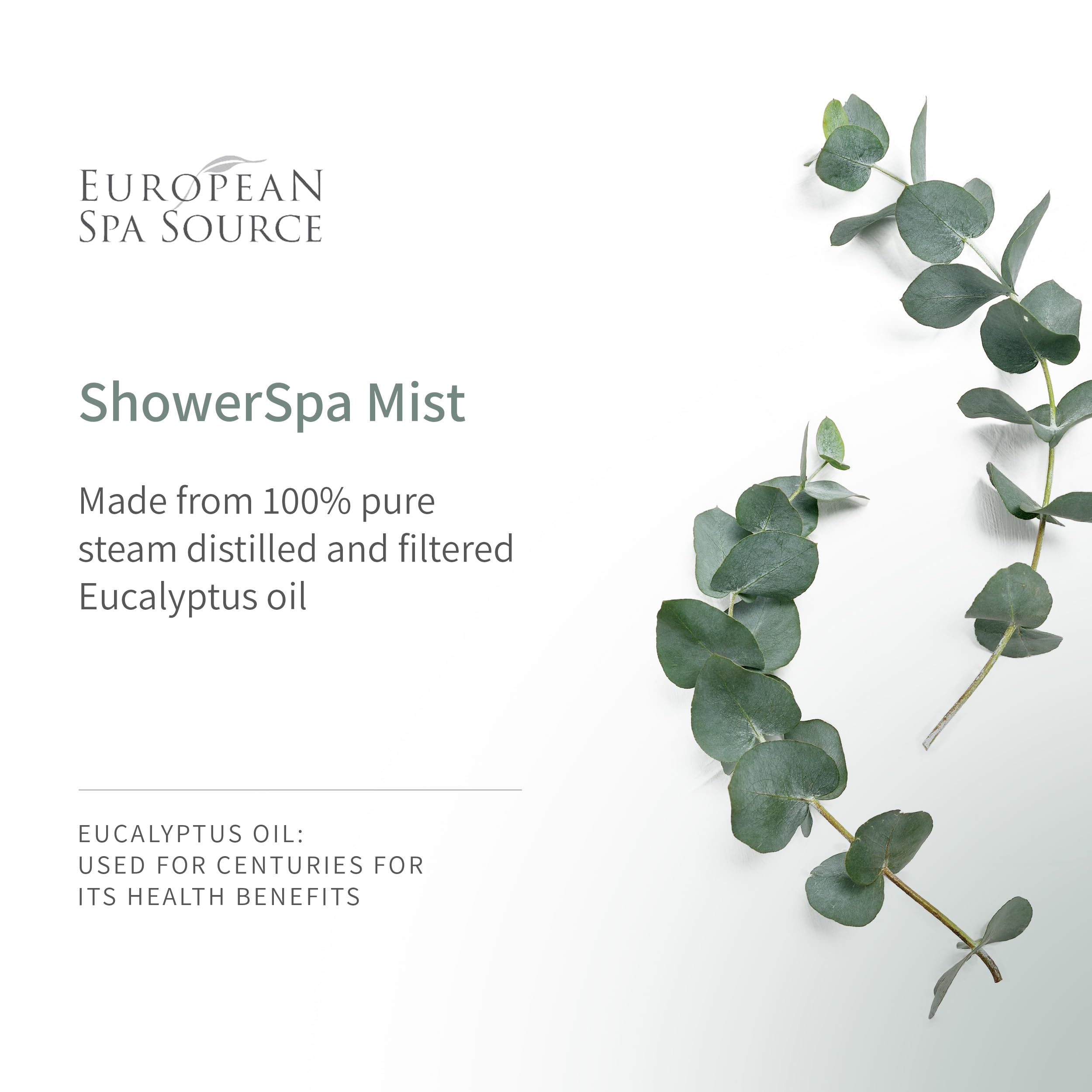 European Spa Source en uso en ducha creando vapor y ambiente relajante