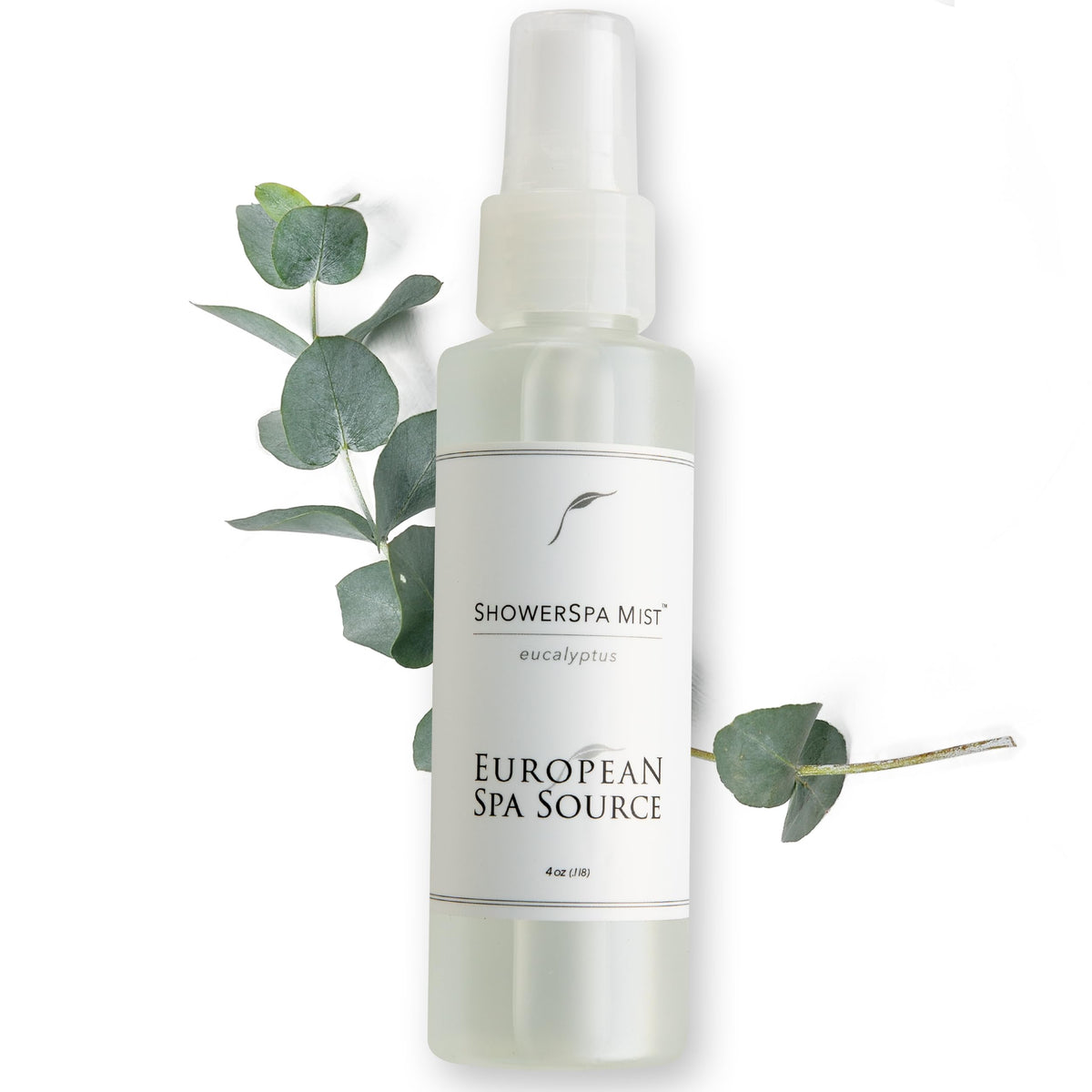 European Spa Source frasco frontal mostrando etiqueta y tamaño útil
