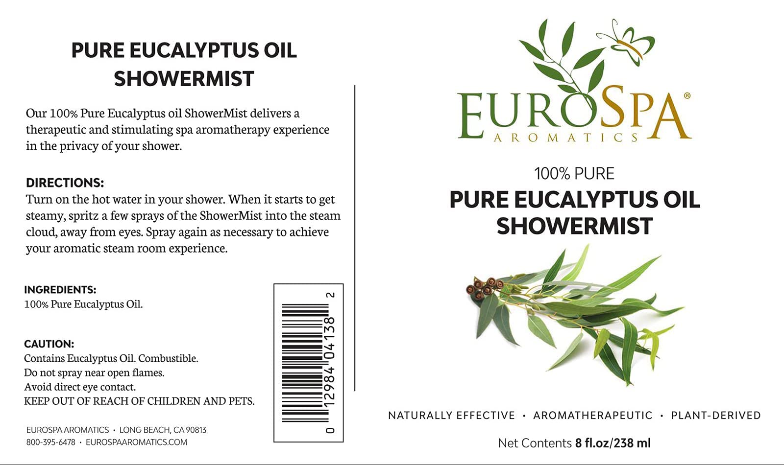 EuroSpa Aromatics botella sobre madera natural que resalta imagen premium