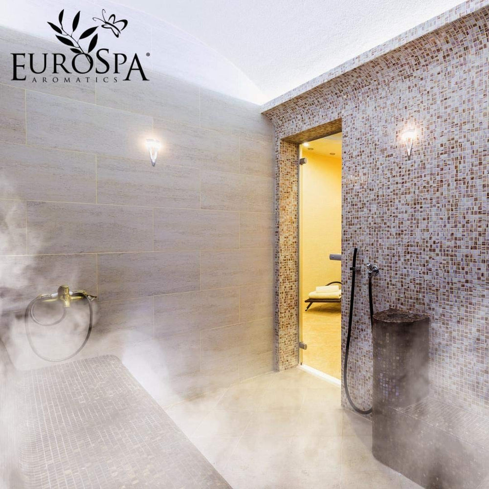 EuroSpa Aromatics cierre y etiqueta legible con información de ingrediente puro