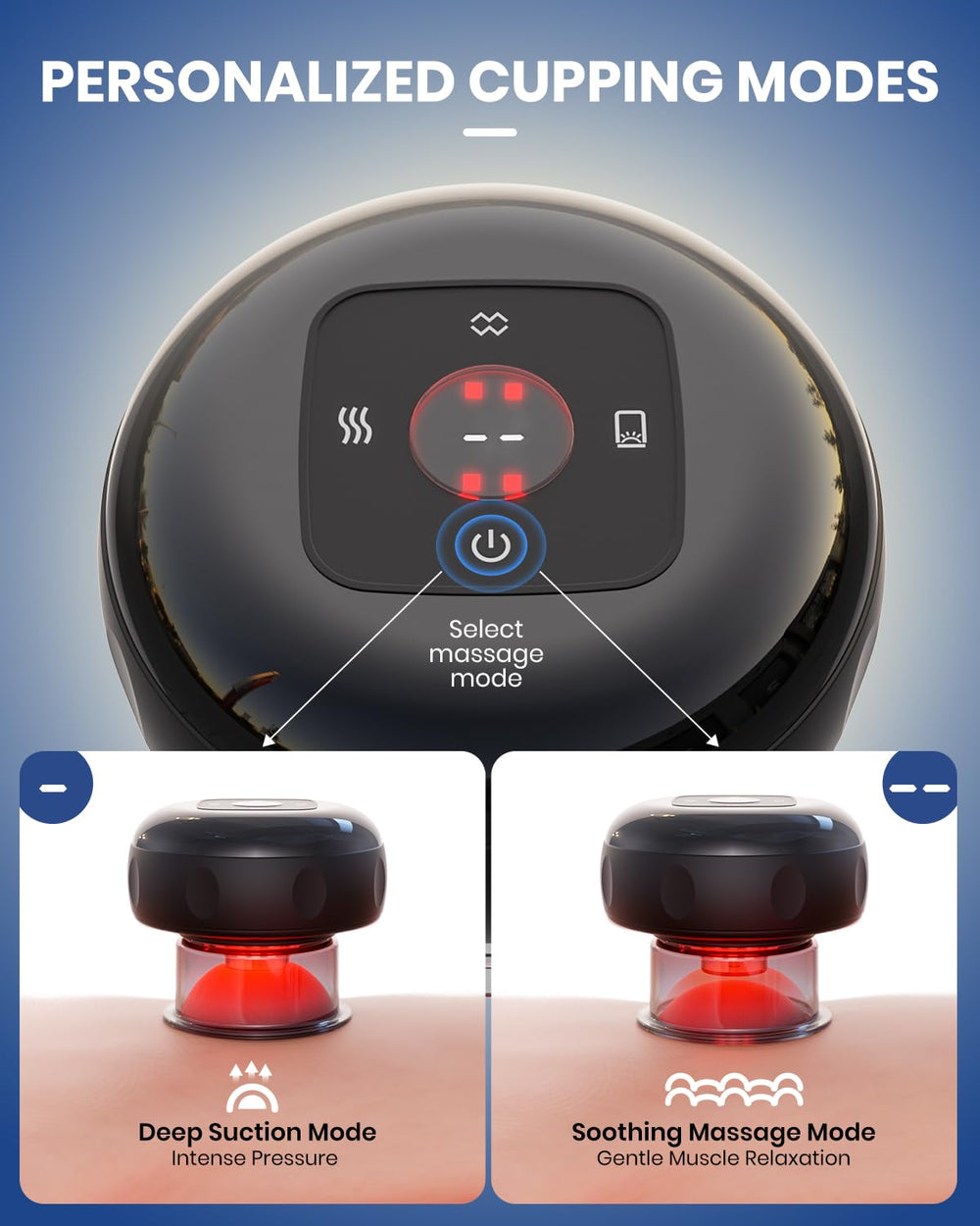 EURPMASK primer plano del panel de control táctil con botones y niveles
