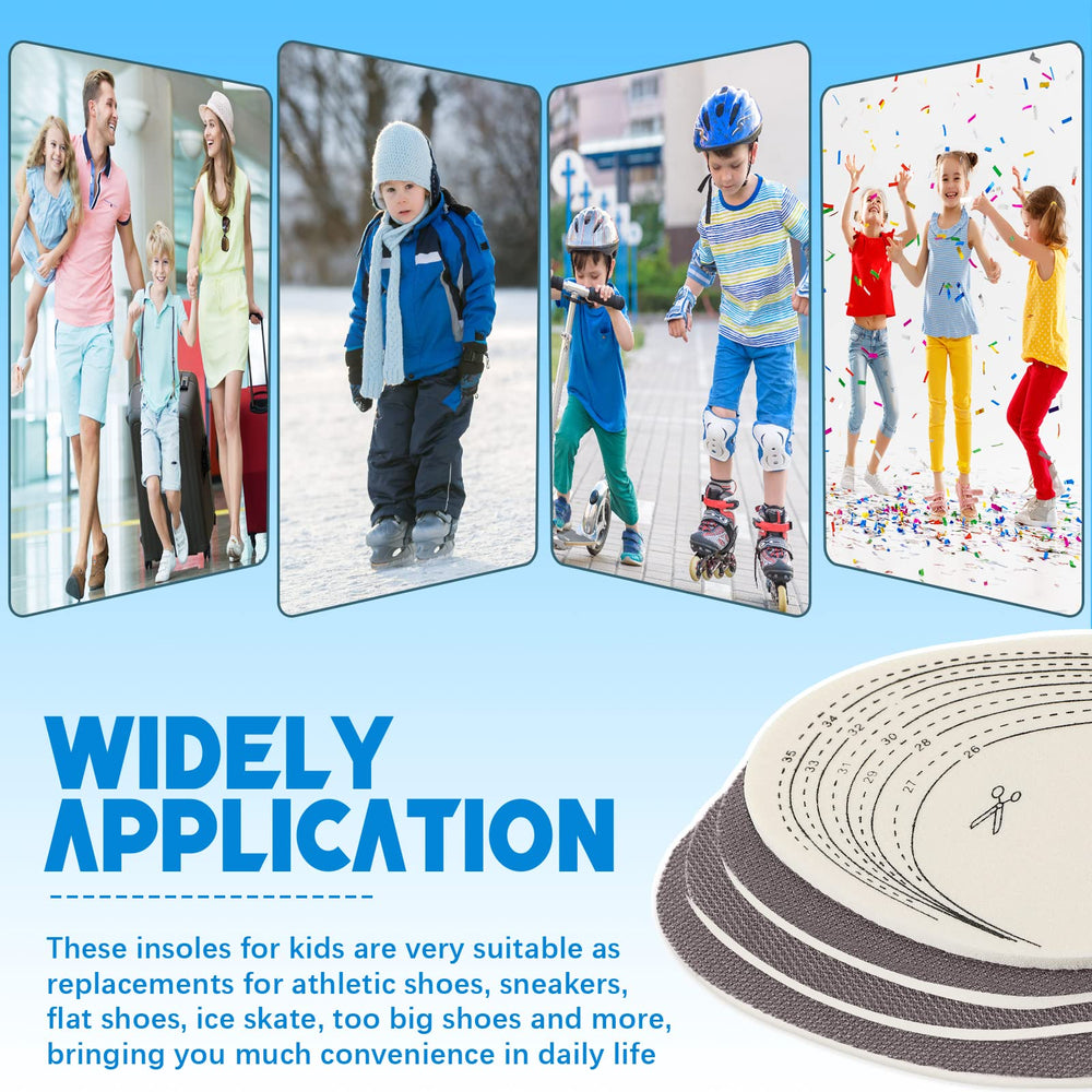 Eurzom dos pares de plantillas para niños, uso diario