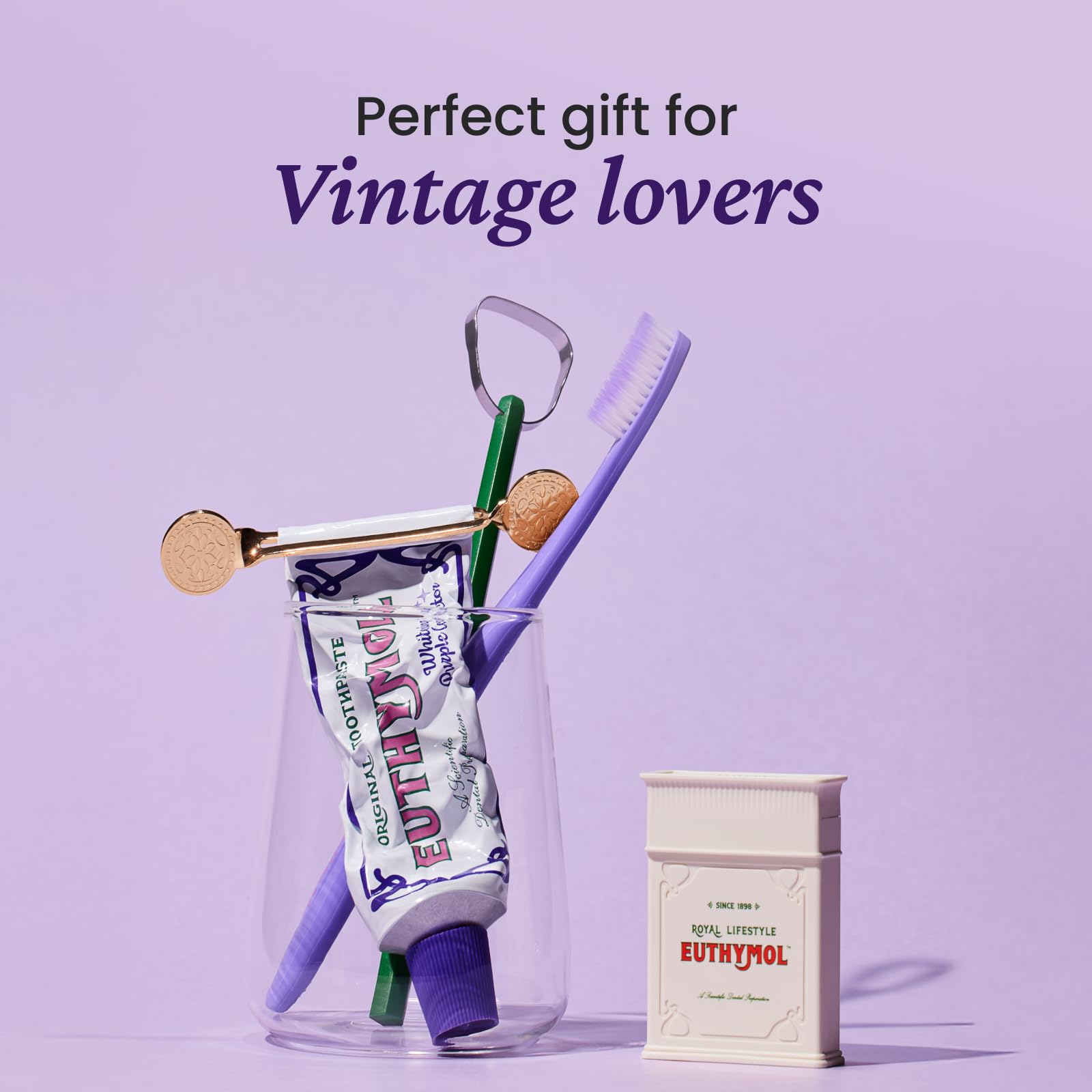 Euthymol caja de presentación estilo vintage como regalo elegante