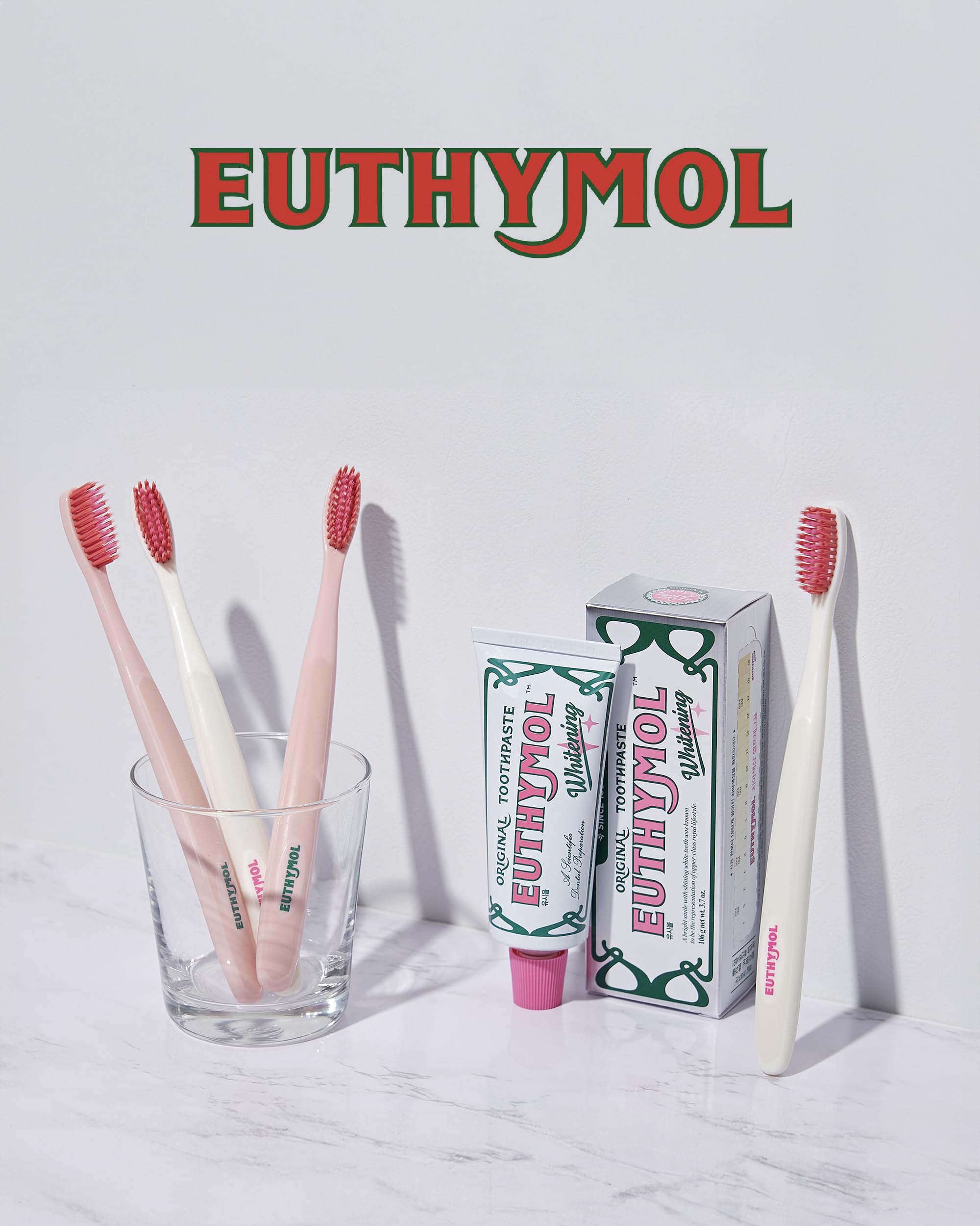 Euthymol producto en baño mostrando integración estética y orden