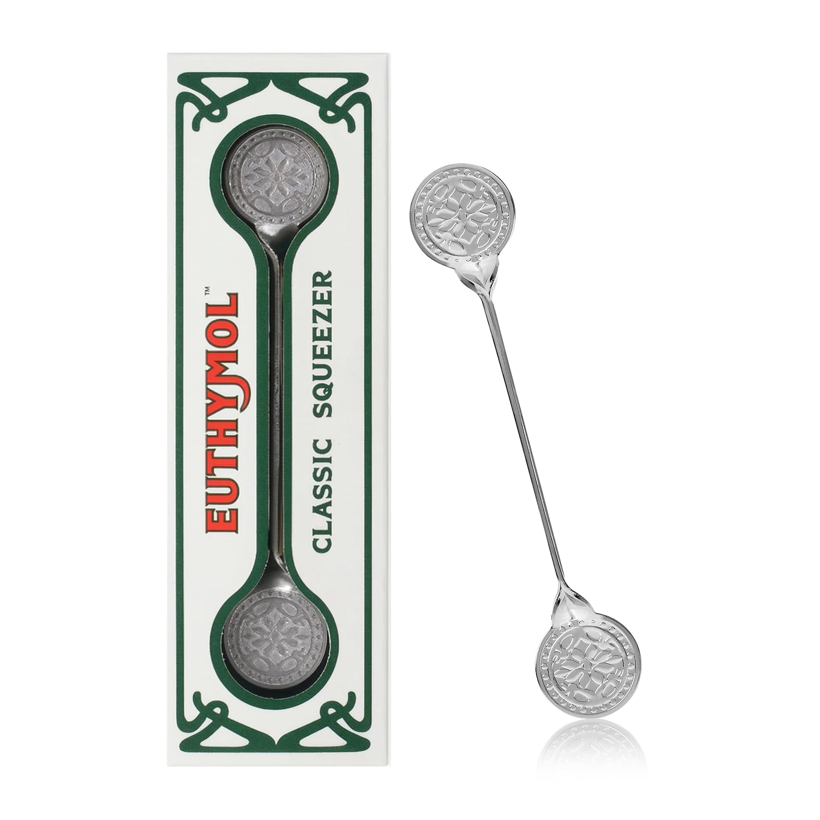 Euthymol exprimidor frontal mostrando diseño elegante y ahorro