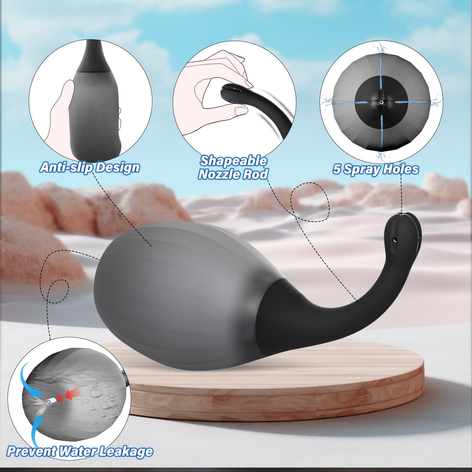 Euwvdy boquilla de silicona moldeable detalle, más comodidad