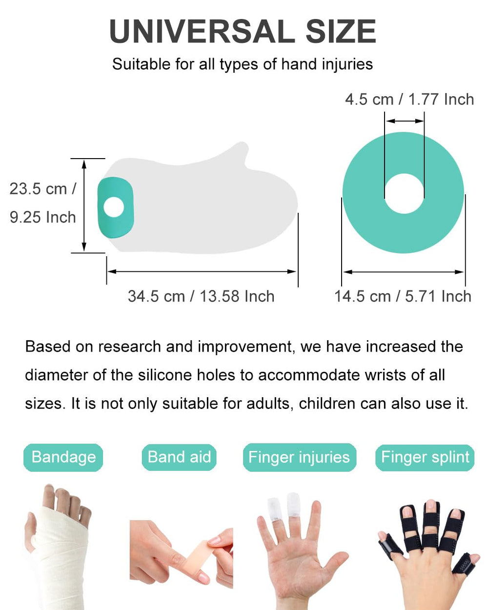 EuyiHlybt funda junto a mano para ver escala y ajuste cómodo