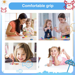 Evenpop pinzas en actividad sensorial con pompones para ejercicios de clasificar