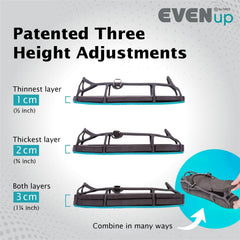 EVENup junto a una zapatilla para comparar tamaño y elegir talla correcta