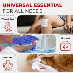 Ever Ready First Aid esponja junto a mano mostrando escala y facilidad de uso