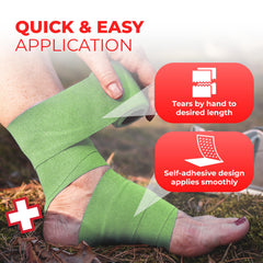 Ever Ready First Aid comparación de tamaño 3 pulgadas para referencia clara