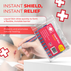 Ever Ready First Aid aplicación en dedo demostrando protección rápida y discreta