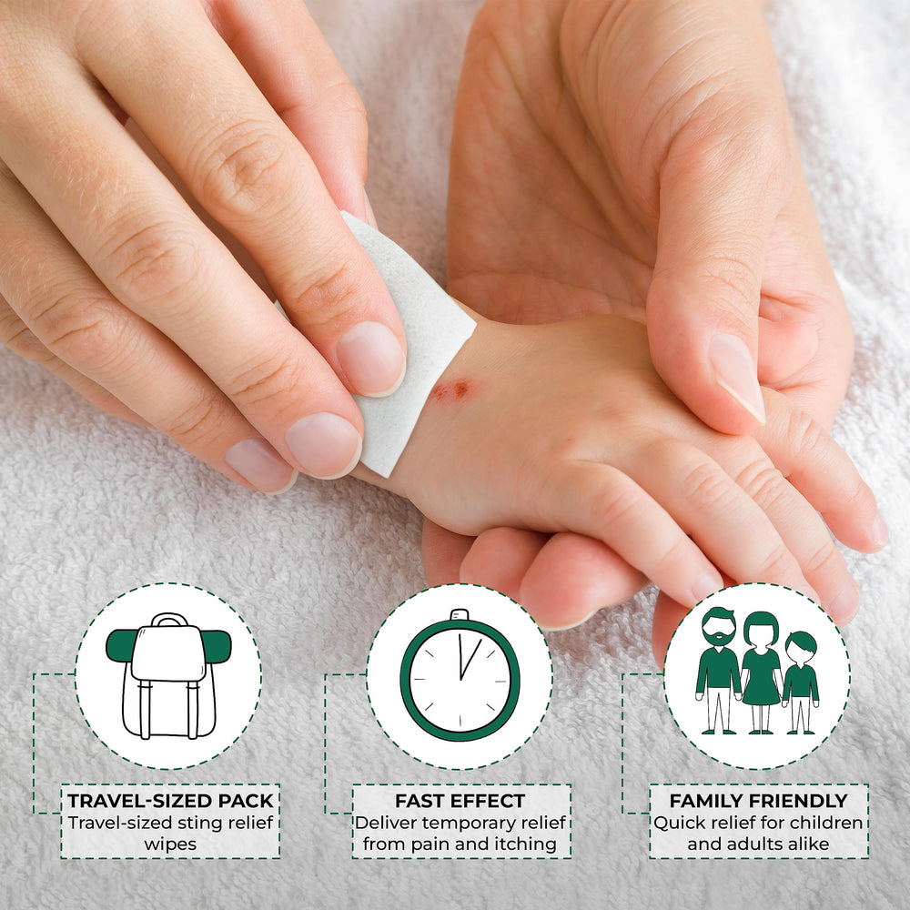Ever Ready First Aid etiqueta con instrucciones e ingredientes visibles
