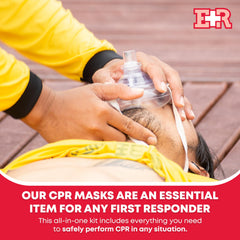 Ever Ready First Aid máscara infantil detalle del sello y comodidad