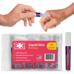 Ever Ready First Aid frente del empaque mostrando 10 pipetas y beneficio portabilidad