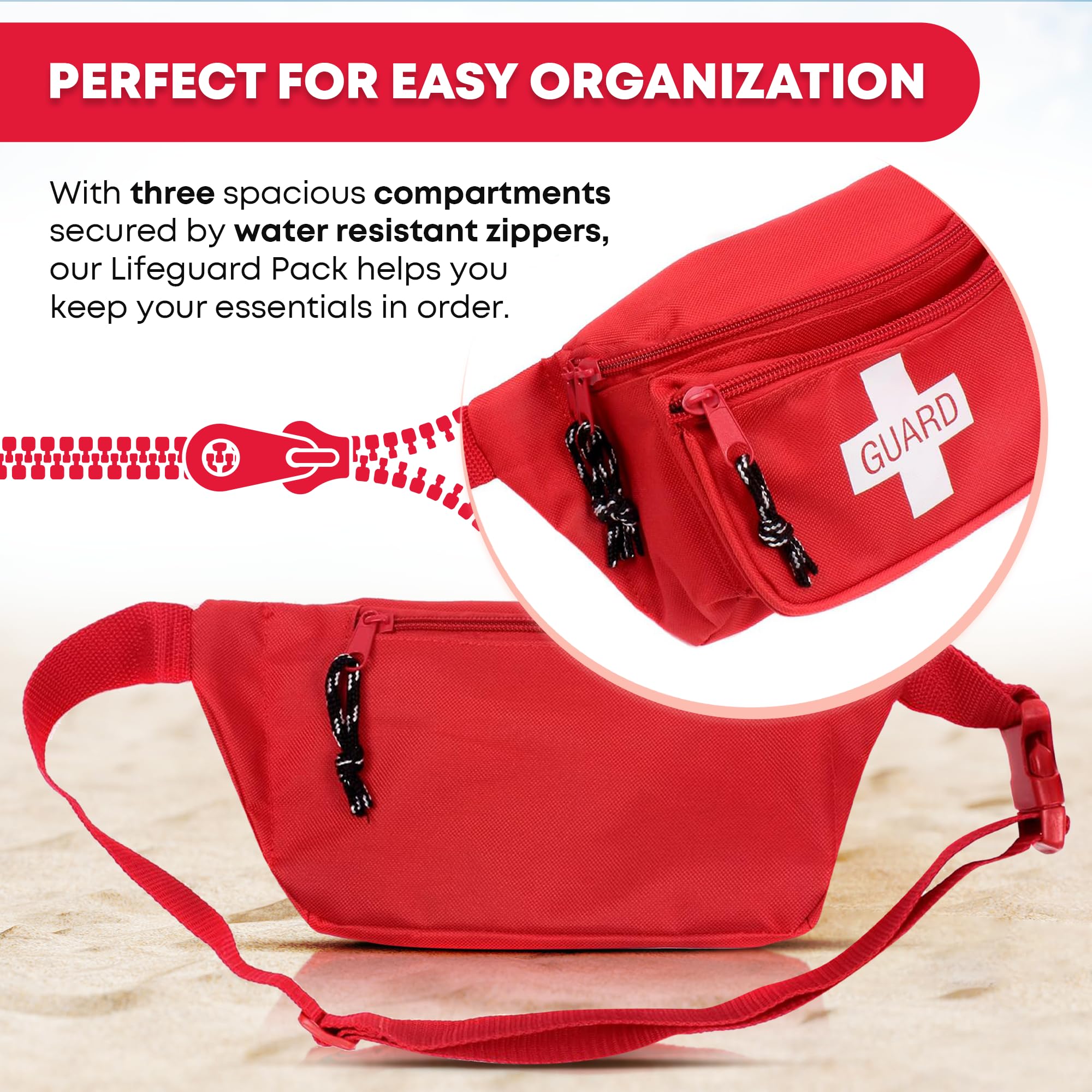 Ever Ready First Aid silbato rojo con cordón para señales inmediatas