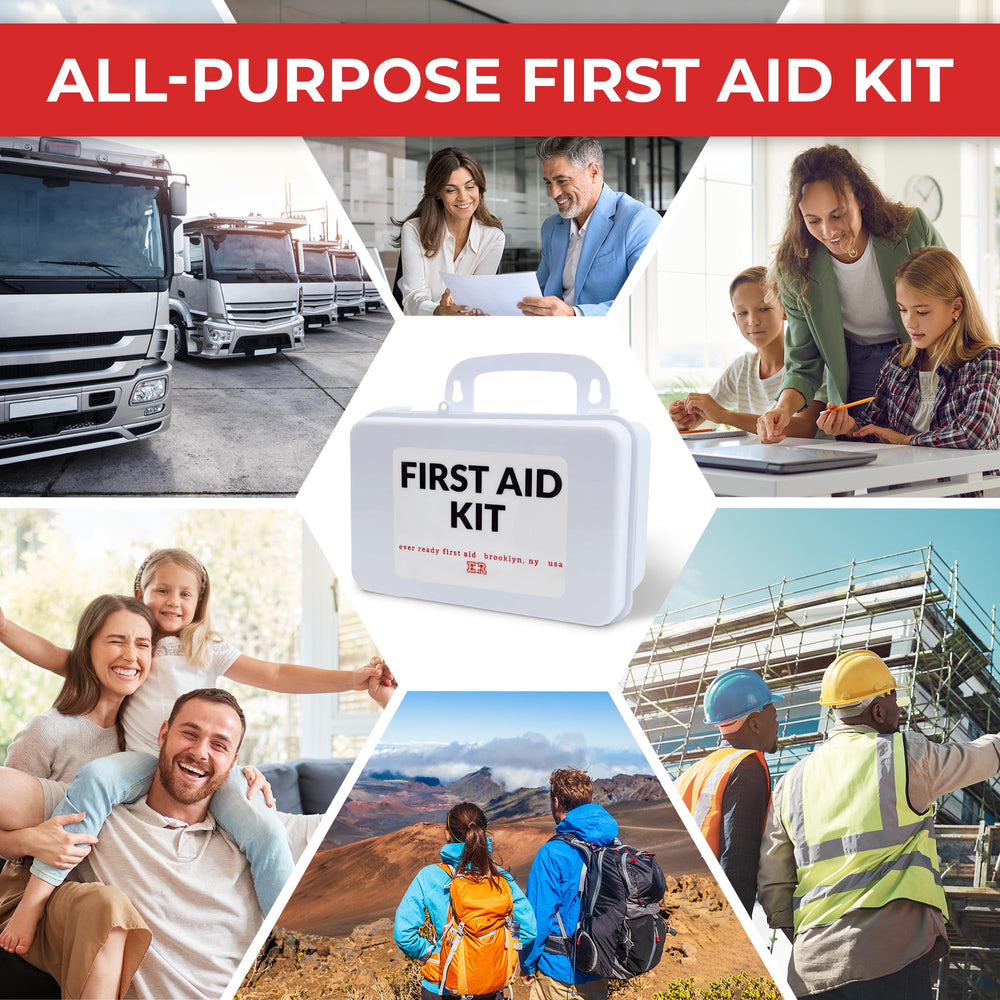 Ever Ready First Aid primeros planos de vendajes y Burnshield para tratamiento de quemaduras