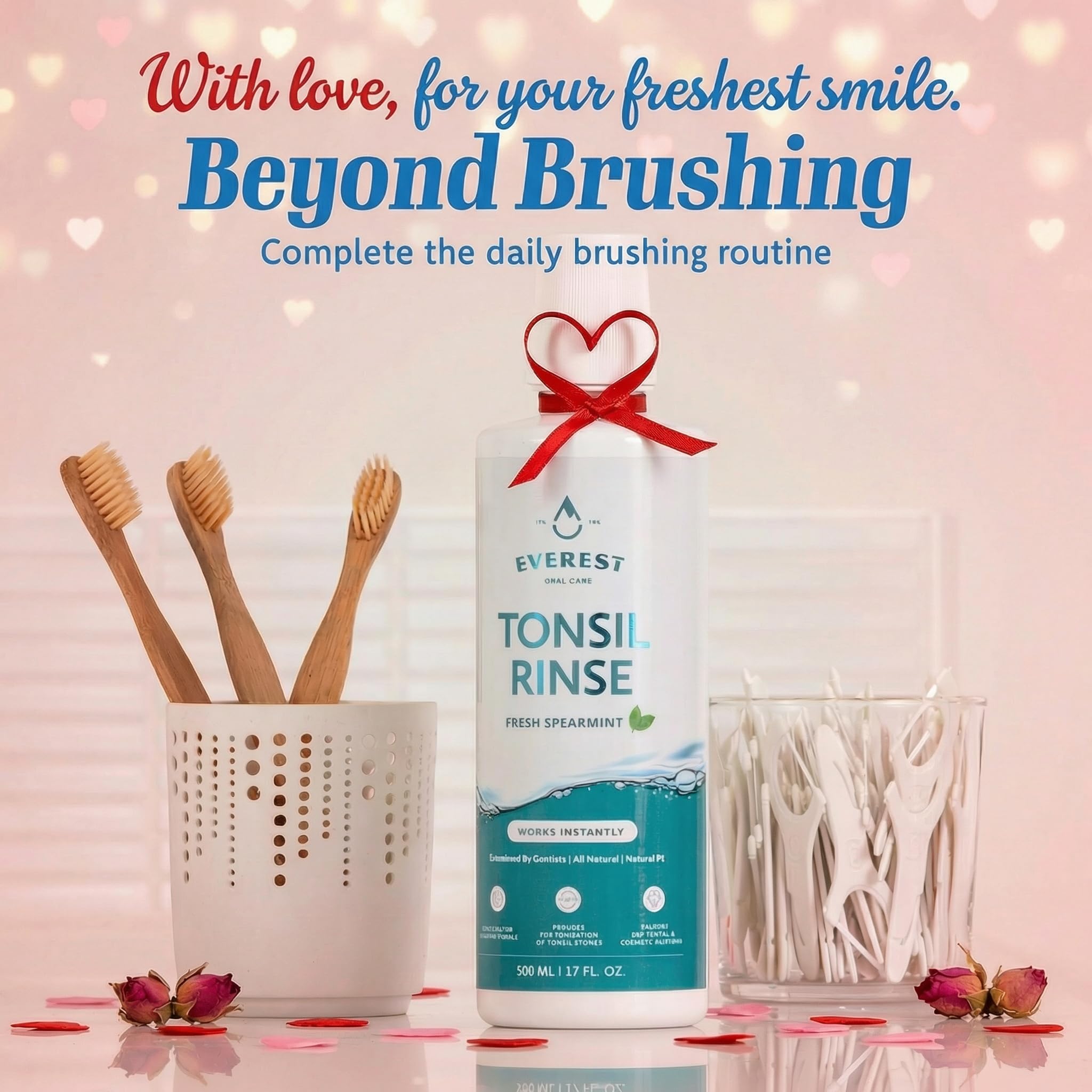 EVEREST producto al lado del lavabo en escena lifestyle para rutina diaria