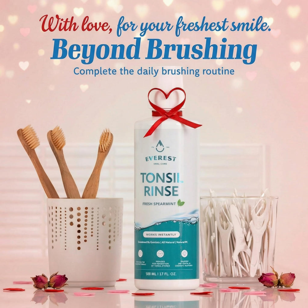 EVEREST producto al lado del lavabo en escena lifestyle para rutina diaria
