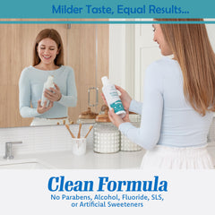 EVEREST ORAL CARE etiqueta con ingredientes naturales y beneficios