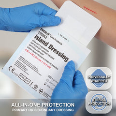 everlit apósito aplicado en brazo, protección y confort al usuario