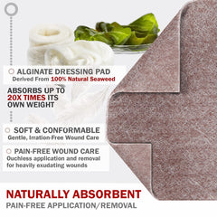 EVERLIT close-up del gel formado al absorber exudado mostrando no adherencia