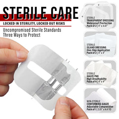 EVERLIT textura del apósito transparente impermeable que protege sin ocultar la herida