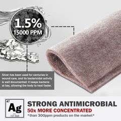 EVERLIT textura de fibras de alginato mostrando alta capacidad de absorción