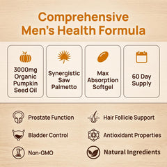 Everly Organic semillas de calabaza y saw palmetto para ilustrar ingredientes naturales
