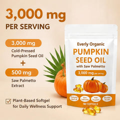 Everly Organic softgel en mano para comparar tamaño y demostrar fácil de tragar