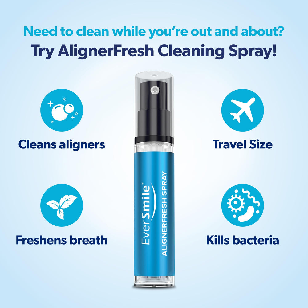 EverSmile spray en mano demostrando uso fácil y portabilidad