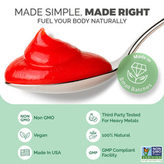 EverSmith Organics gel mezclado en batido de fresa apetecible