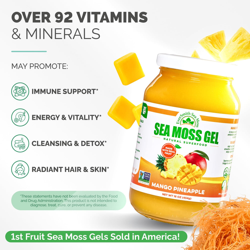 EverSmith Organics frasco junto a batido, uso práctico en bebidas energéticas