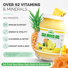 EverSmith Organics gel añadido a smoothie tropical mostrando mezcla fácil y sabor