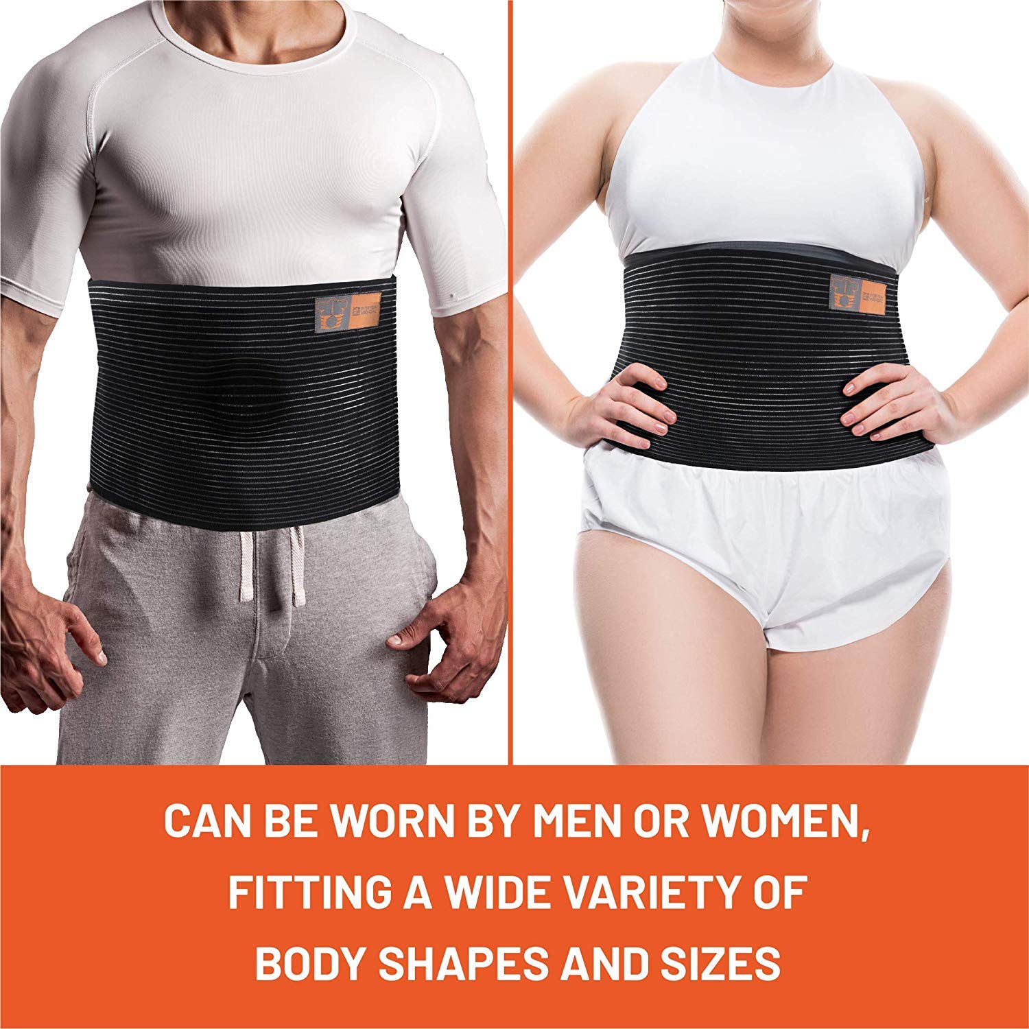 Everyday Medical hombre con el cinturón puesto, soporte discreto bajo la ropa