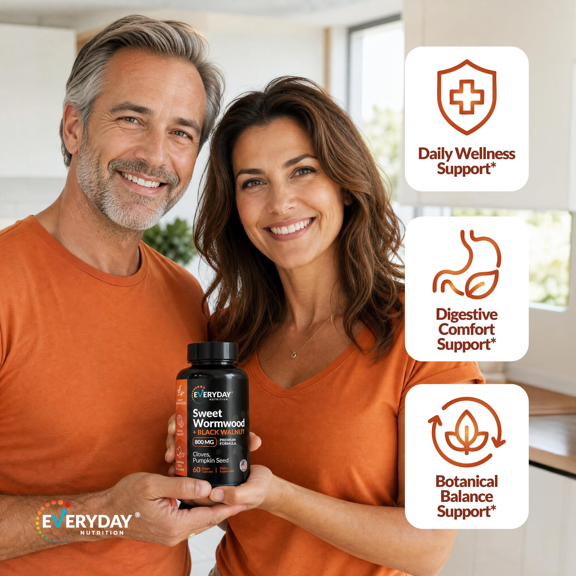 Everyday Nutrition cápsula en mano para comparar tamaño y dosificación