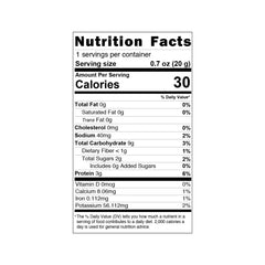 E EVERYDAZE etiqueta de ingredientes que resalta vitaminas y origen vegetal