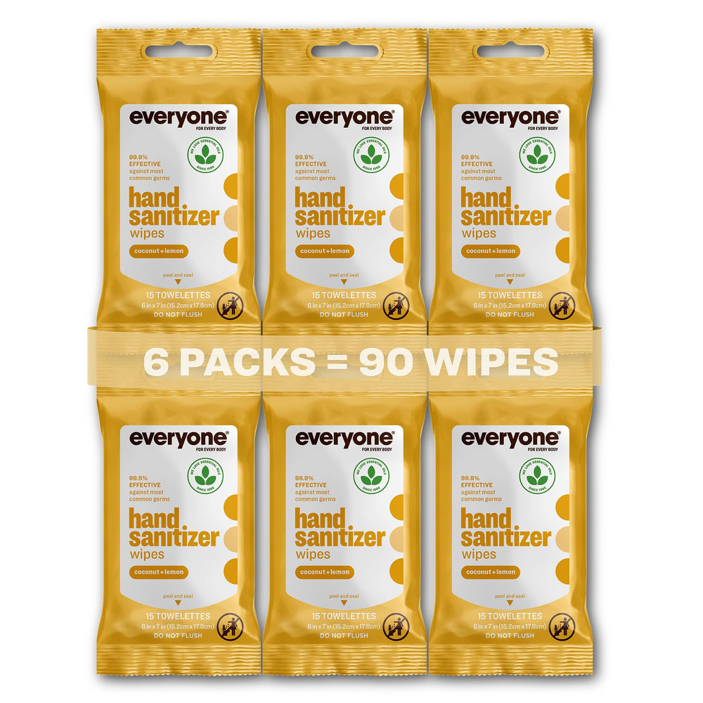 everyone envase frontal mostrando diseño y aroma coconut lemon, práctico para llevar