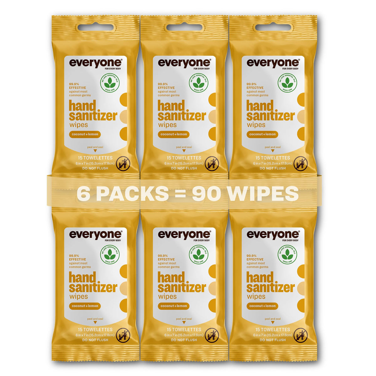 everyone envase frontal mostrando diseño y aroma coconut lemon, práctico para llevar