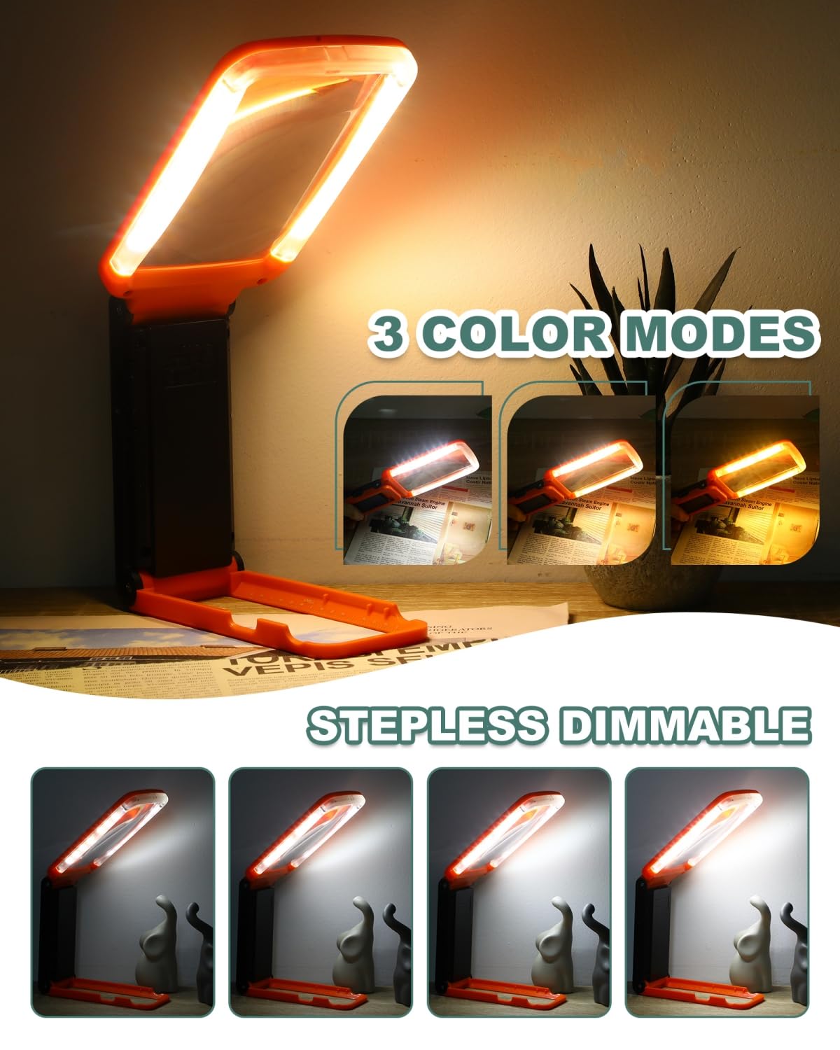 EVESVO iluminación con tres modos, adaptabilidad para distintas condiciones