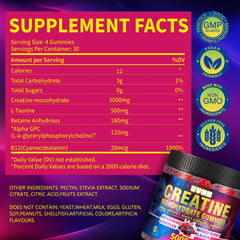 EVHH gomitas sabor mixed berry en primer plano, aroma y sabor apetitoso