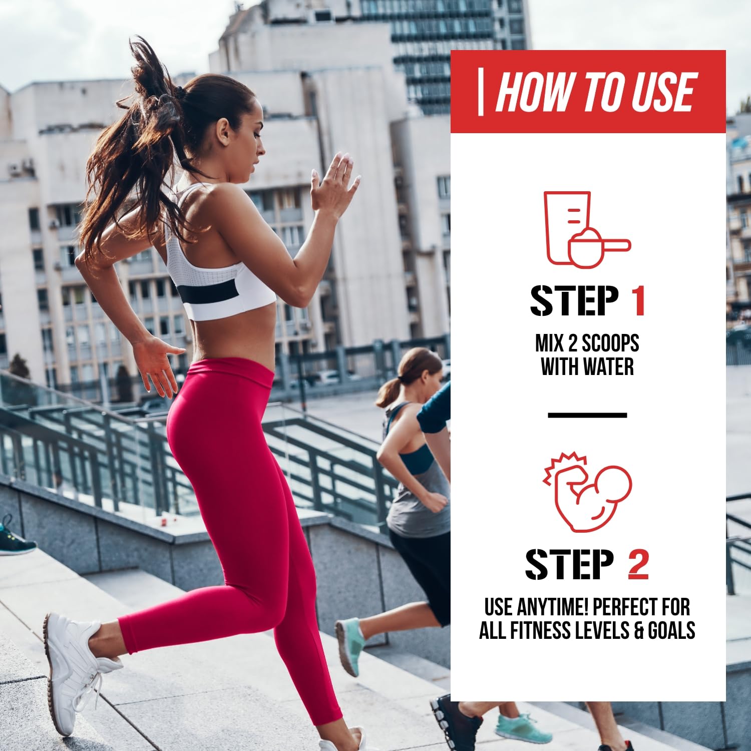 Bebida preparada EVL BCAA Energy en vaso, hidratación y energía instantánea