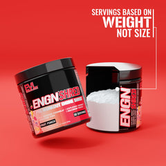 Evlution ENGN Shred servido en vaso antes de entrenar para energía inmediata