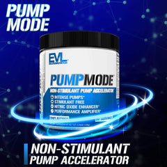 Evlution PumpMode etiqueta con ingredientes y beneficios visibles para elección informada