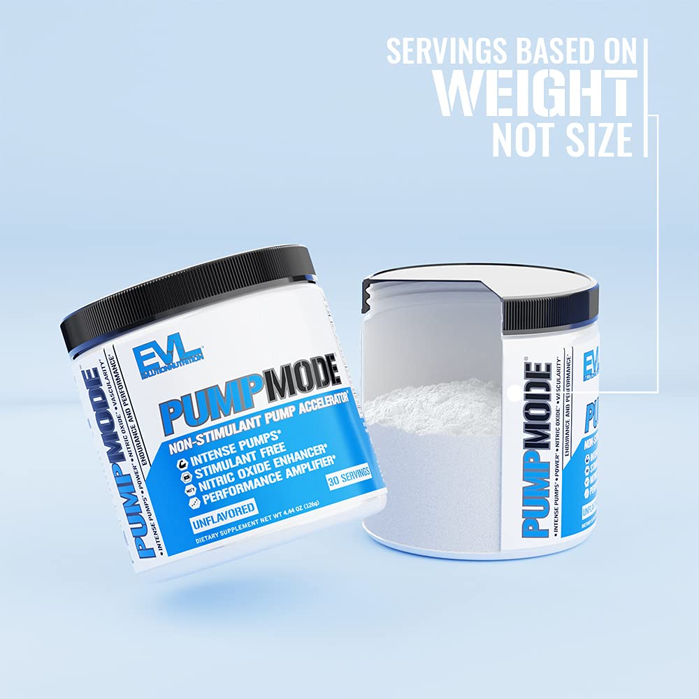Evlution PumpMode disuelto en vaso, mezcla clara y fácil de preparar antes de entrenar